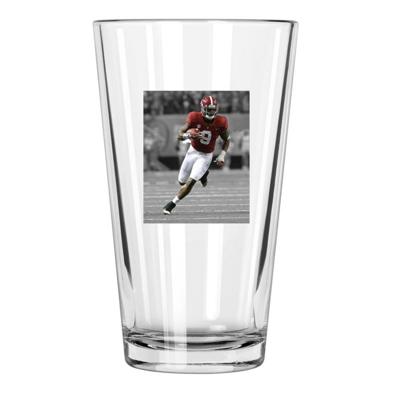Alabama Crimson Tide Bo Scarborough Spotlight Photo Pint Beer Drinking Glass