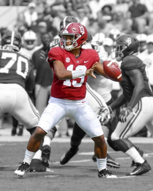Alabama Crimson Tide Tua Tagovailoa Glossy Spotlight Magnet College Print