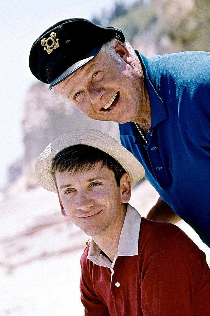 Alan Hale And Bob Denver In Gilligans Island Movie Jigsaw Puzzle