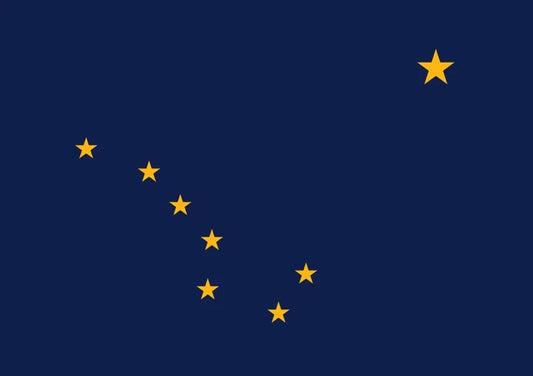 Alaska State Flag Poster Picture Photo Last Frontier Juneau Anchorage North