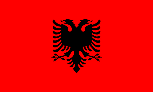 Albania Flag Print Poster