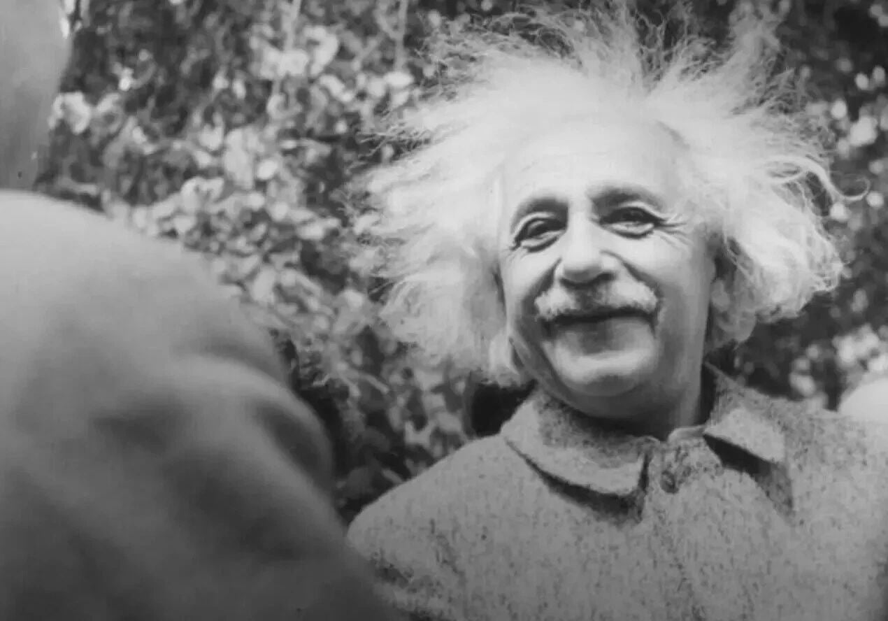 Albert Einstein German American Scientist Smiling Picture Keychain Print