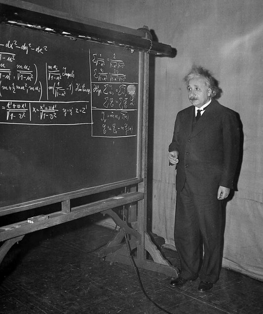 Albert Einstein German Scientist Teaching Class Picture Magnet Print