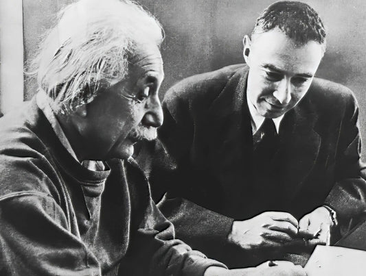 Albert Einstein & Oppenheimer Atomic Bomb Nuclear Physicist Keychain Picture Keychain