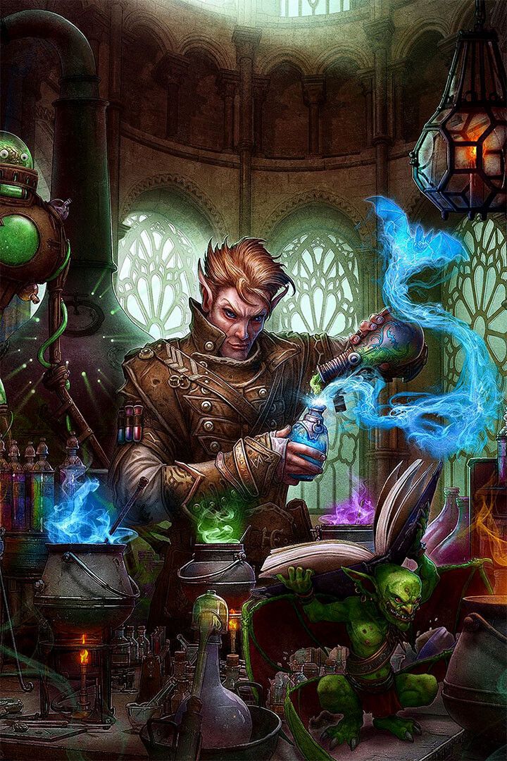 Alchemy Acolyte Picture Cartoon Print Painting Wall Home Decor Jigsaw Puzzle