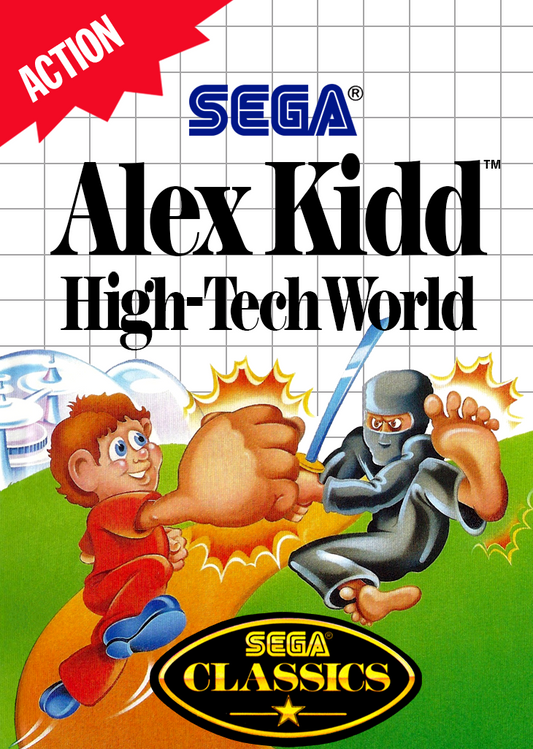 Alex Kidd High Tech World(1) Sega Master System Print Poster