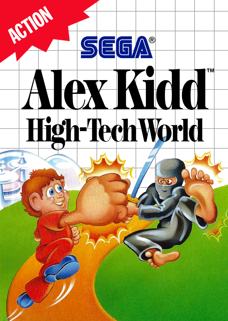 Alex Kidd High Tech World Sega Master System Print Poster