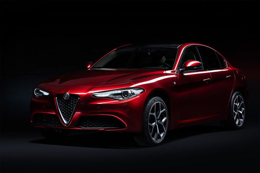 Alfa Romeo Giulia Black Background Art Wall Decor Jigsaw Puzzle