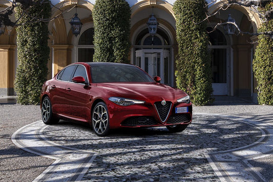 Alfa Romeo Giulia Car Red Luxury Sedan Art Wall Decor Jigsaw Puzzle