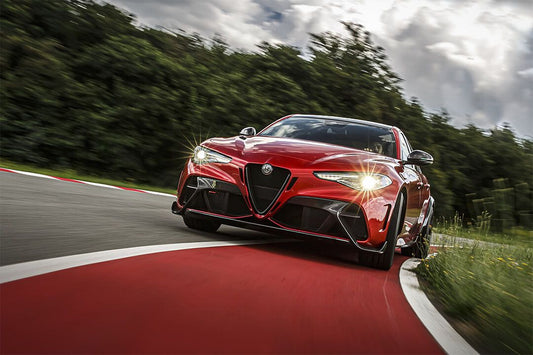 Alfa Romeo Giulia Gtam Red Car Wall Indoor Jigsaw Puzzle