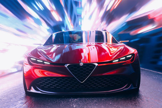 Alfa Romeo Zagato Cgi Red Car Home Decor Jigsaw Puzzle