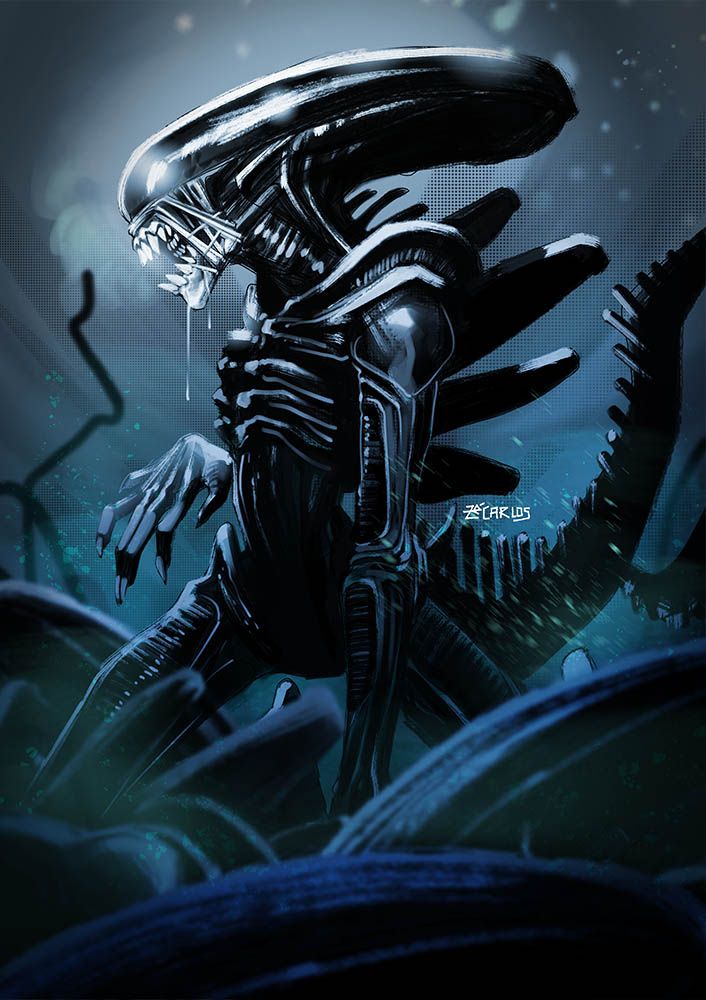 Alien Character Artwork Print Poster
