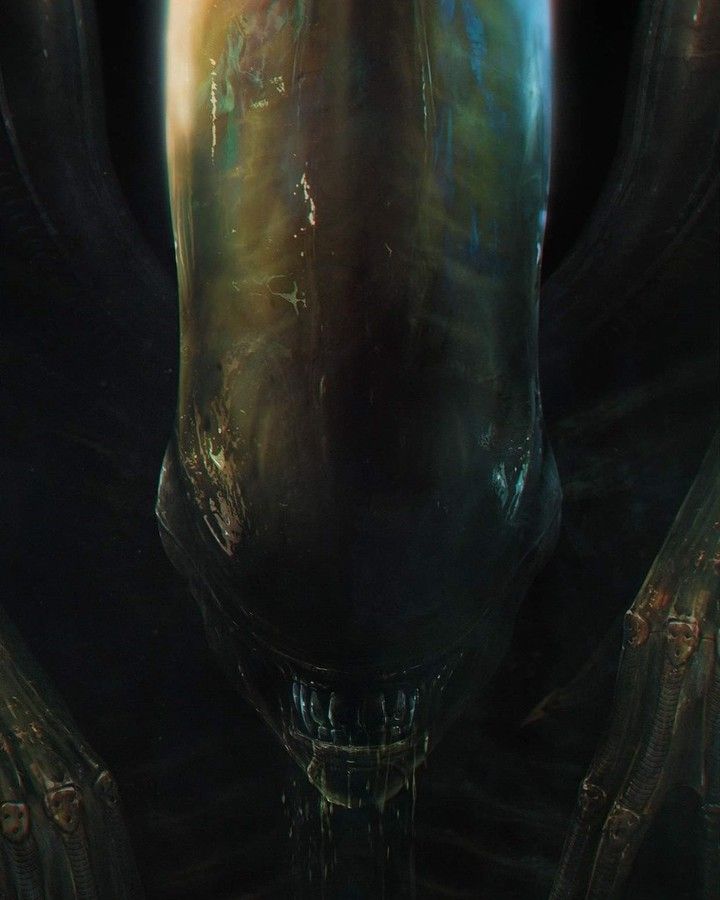 Alien Creature Closeup Print Poster
