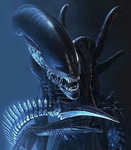 Alien Creature Portrait Print Poster