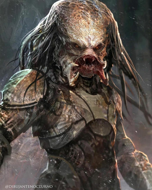 Alien Warrior Portrait (2) Print Poster