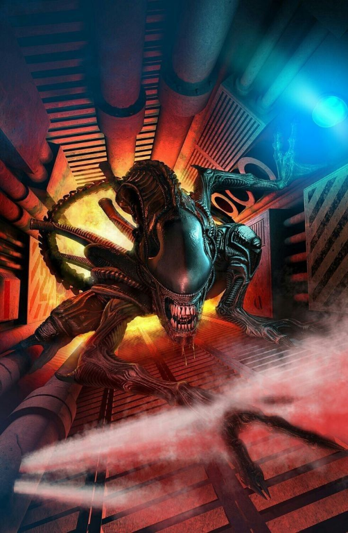Alien Creature Scifi 001 Print Poster
