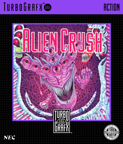 Alien Crush Turbografx 16 Keychain