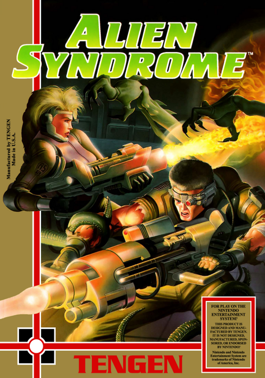 Alien Syndrome (Usa) (Tengen Unlicensed) Nes Print Poster