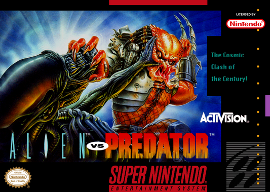 Alien Vs. Predator (Usa) Snes Print Poster