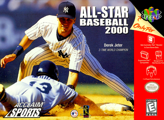 All Star Baseball 2000 N64 Print Poster
