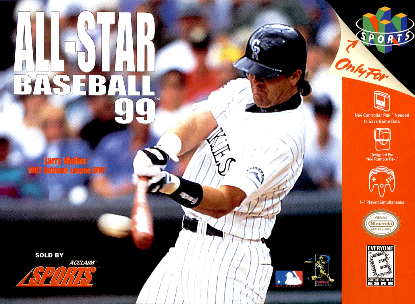 All Star Baseball 99 N64 Print Poster