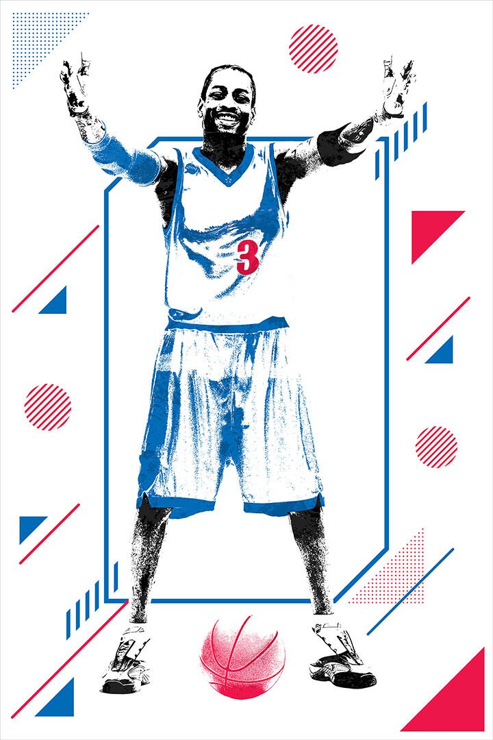 Allen Iverson Ai American Basketball Player Wall Art Home Decor Poster