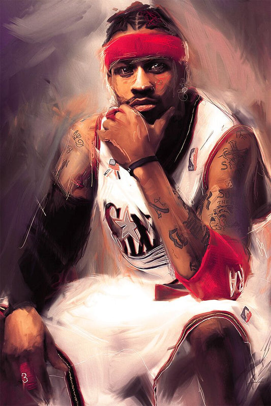 Allen Iverson Philadelphia Ai Basketball Jigsaw Puzzle