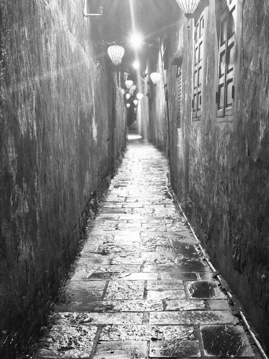 Alley Hoi Ann Vietnam Cityscape Vintage Retro Picture Photo