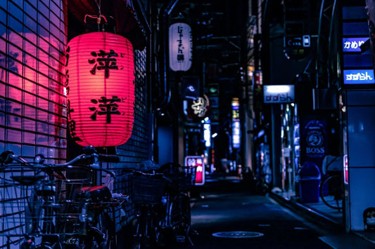 Alley At Night In Kyoto Japan Magnet Picture Magnet Asia Streets