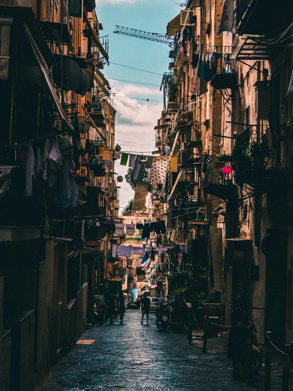 Alley In Naples Italy Italian City Europe Poster Picture Photo Print
