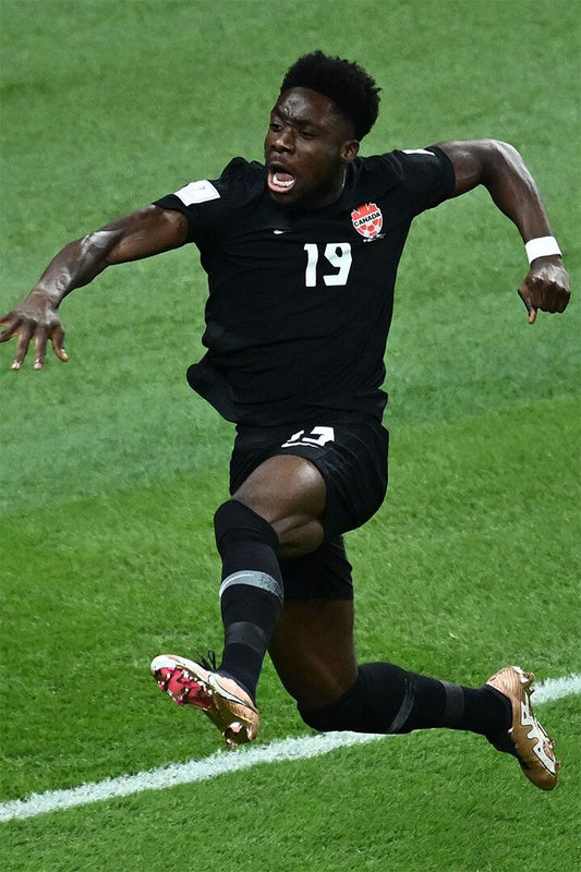 Alphonso Davies Canada Goal Celebration World Cup Jigsaw Puzzle