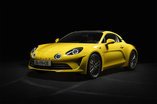 Alpine A110 Color Edition Yellow Sport Car Home Decor Print Poster