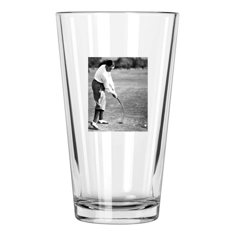 Amateur Golfer Bobby Jones Photo Golf Augusta Masters Pint Beer Drinking Glass