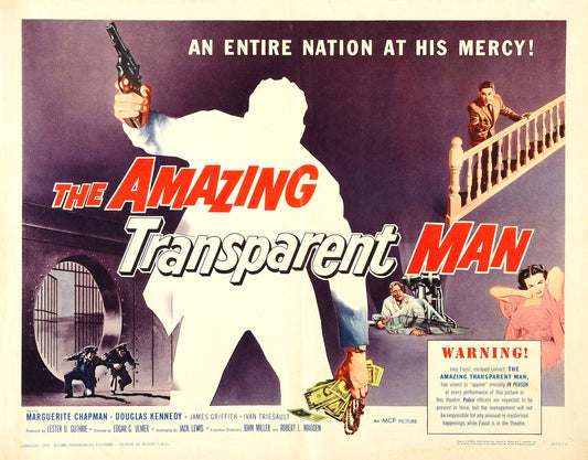 Amazing Transparent Man 02 Movie Magnet