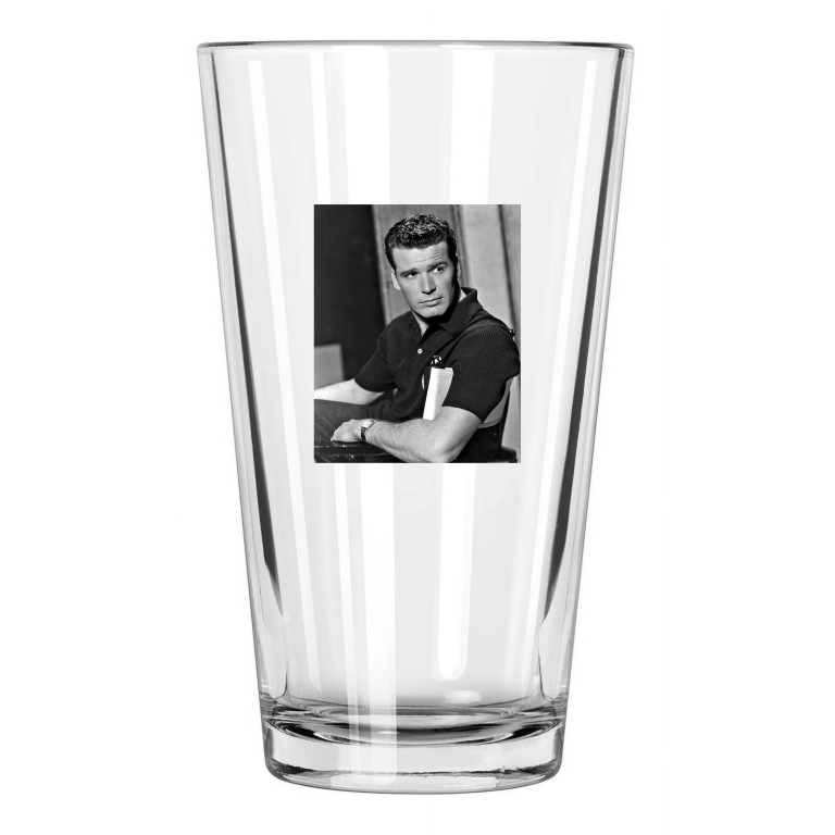 American Actor James Garner Photo Movie Tv Pint Beer Drinking Glass