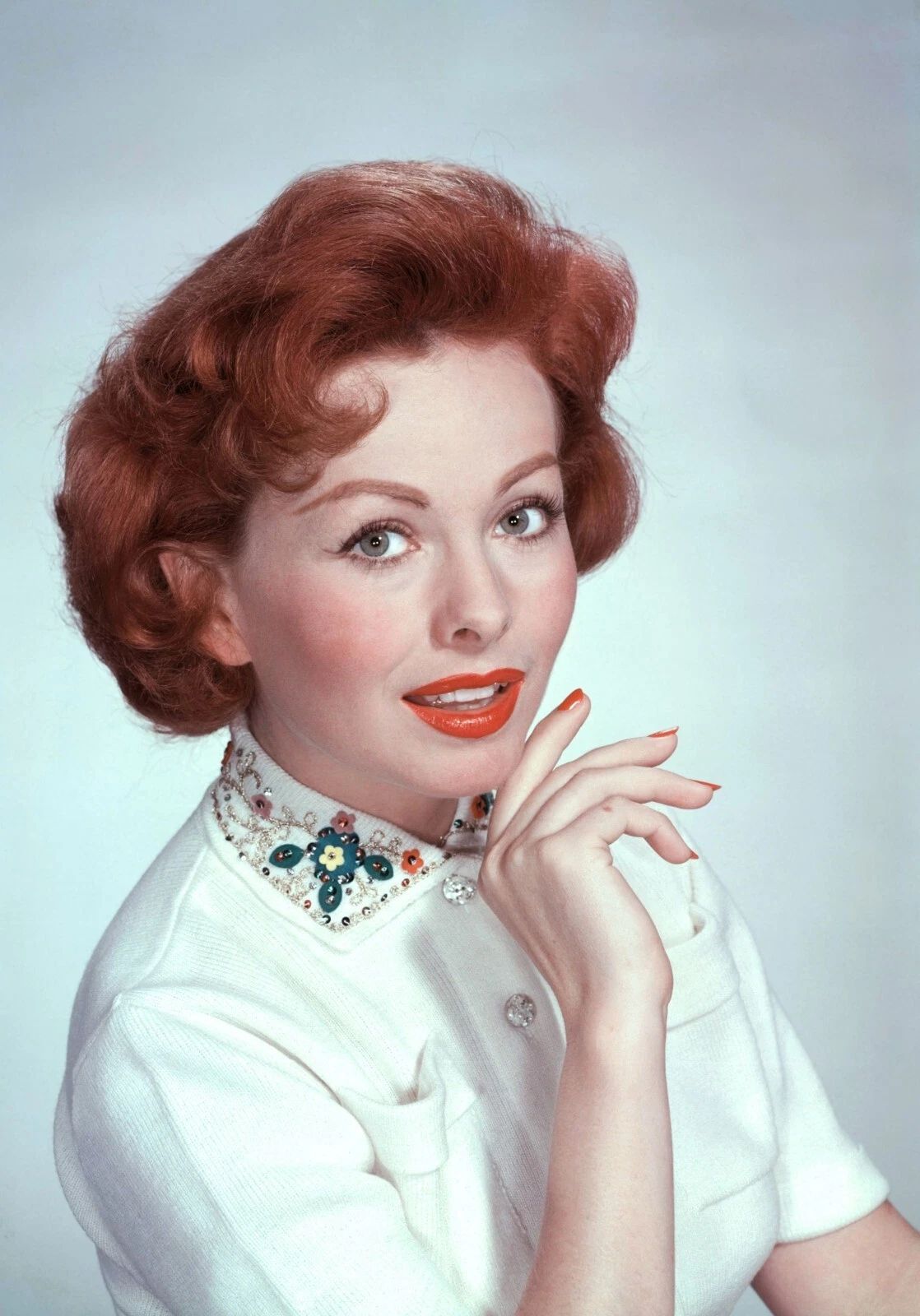American Actress Jeanne Crain Classic Picture Keychain