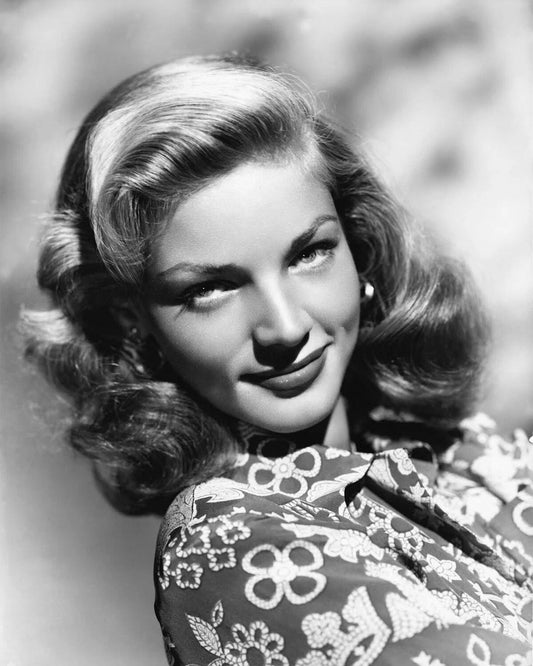 American Actress Lauren Bacall Glossy Keychain Print Model Keychain