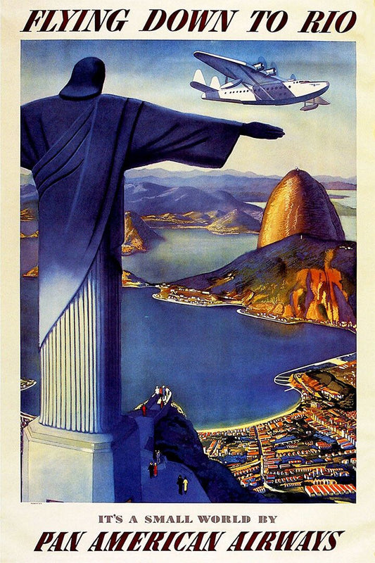 American Airlines Rio Vintage Travel Print Jigsaw Puzzle