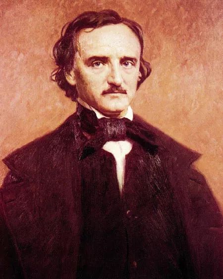 American Arthur Poet Edgar Allan Poe Glossy Keychain Portrait Color Keychain