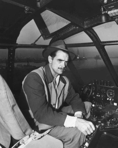 American Aviator Howard Hughes Glossy Magnet Print Portrait Magnet