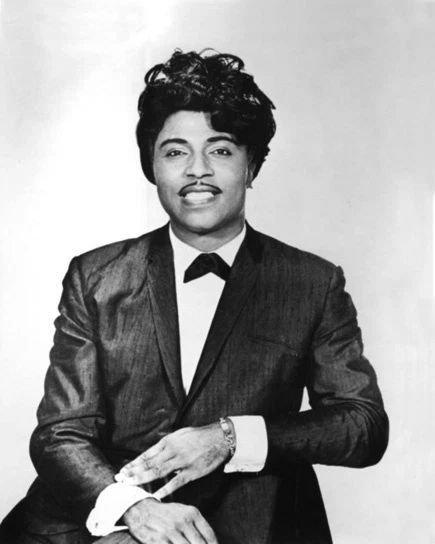 American Blues Artist Little Richard Glossy Keychain Music Print Portrait