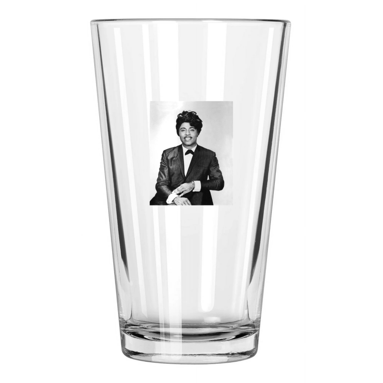 American Blues Artist Little Richard Music Portrait Pint Beer Drinking Glass