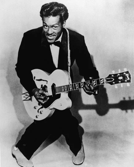 American Blues Singer Chuck Berry Glossy Keychain Music Guitarist Print