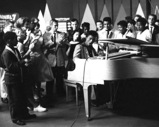 American Blues Singer Little Richard Glossy Magnet Music Print Piano Magnet