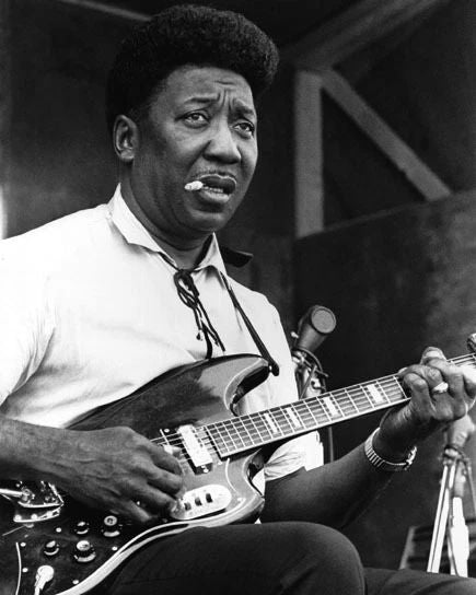 American Blues Singer Muddy Waters Glossy Keychain Guitar Musical Keychain 1