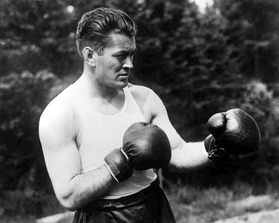 American Boxer Gene Tunney Glossy Magnet Vintage Boxing Heavyweight Print