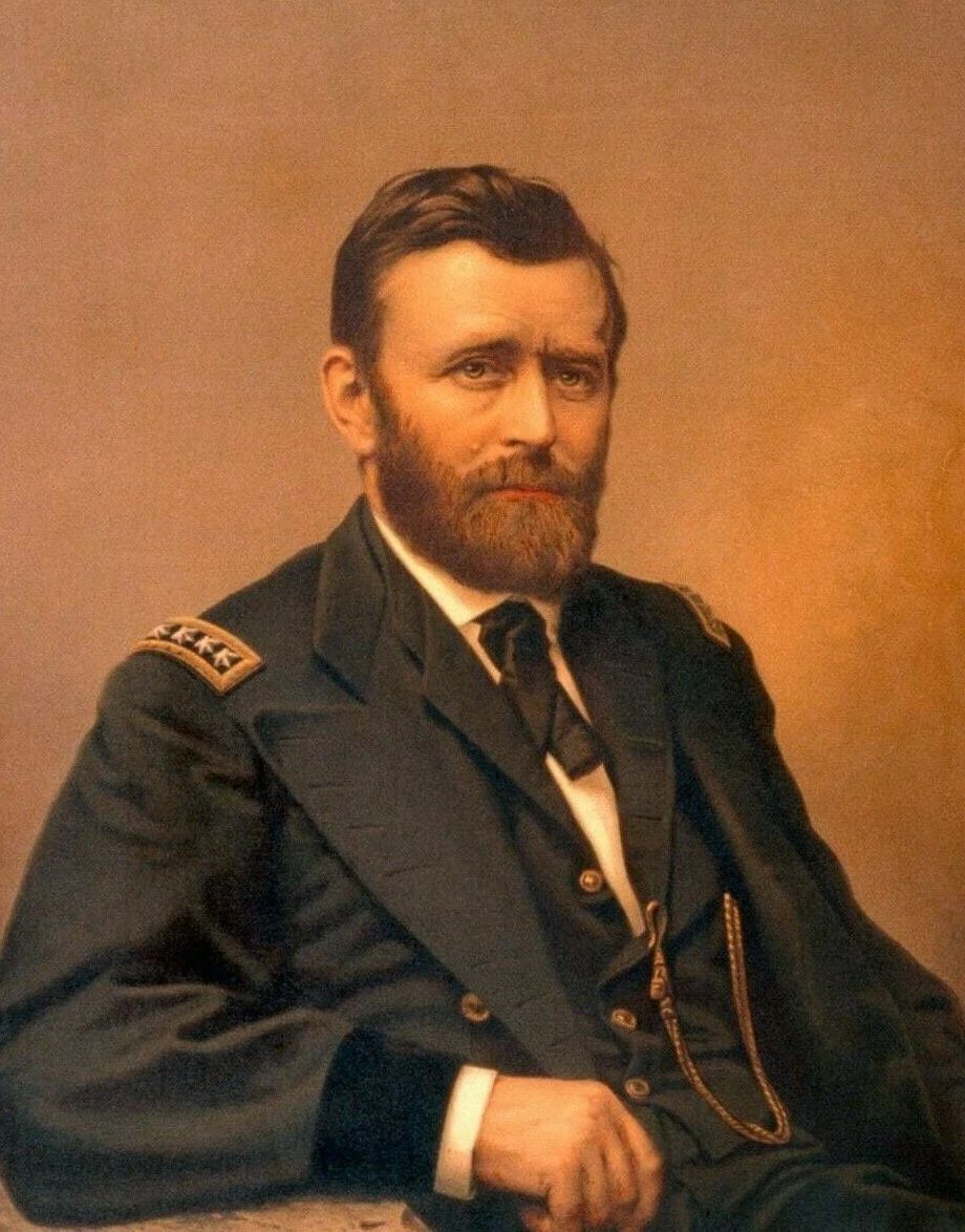 American Civil War Union General Ulysses S. Grant Colorized Keychain