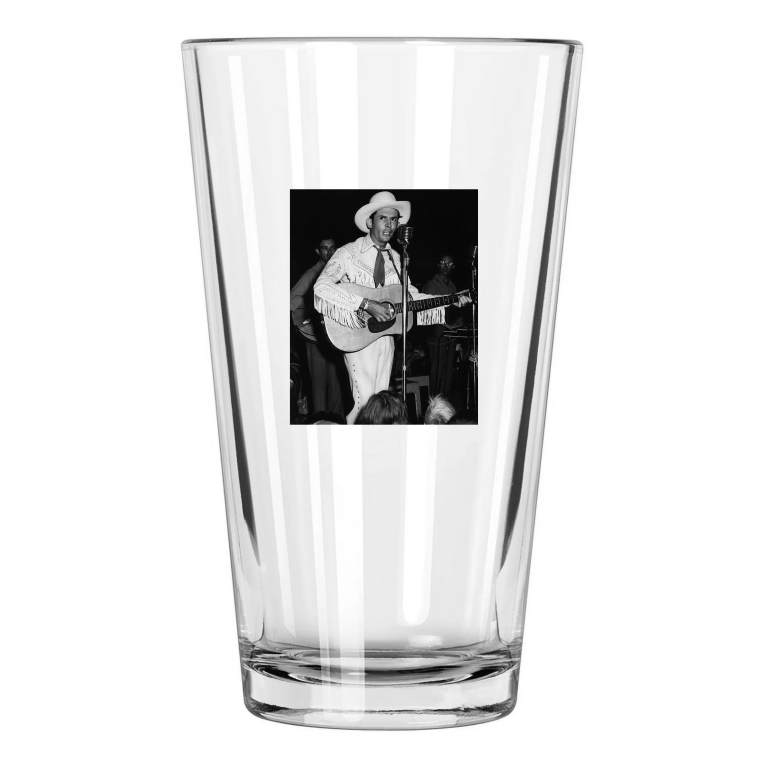 American Country Singer Hank Williams Sr Photo Pint Beer Drinking Glass