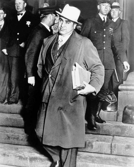 American Gangster, Mobster Al Capone Glossy Magnet Criminal Mob Reprint