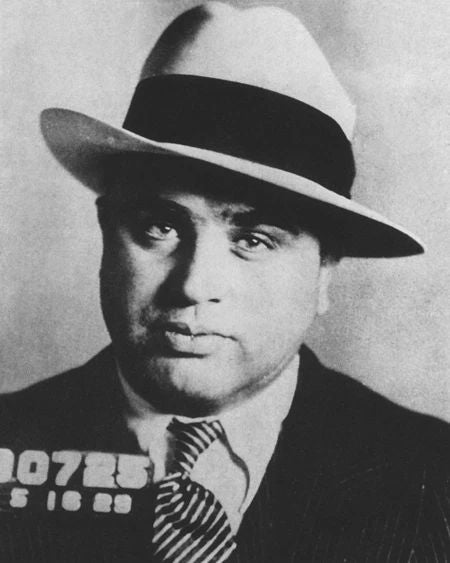 American Gangster, Mobster Al Capone Mugshot Magnet Criminal Glossy Print